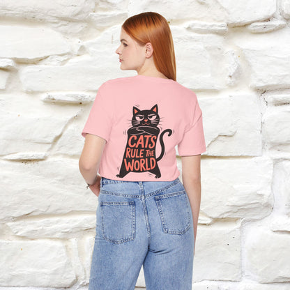 “Cats Rule The World” |Cat T-Shirt | Front & Back Design | Nunu&Miao Studio