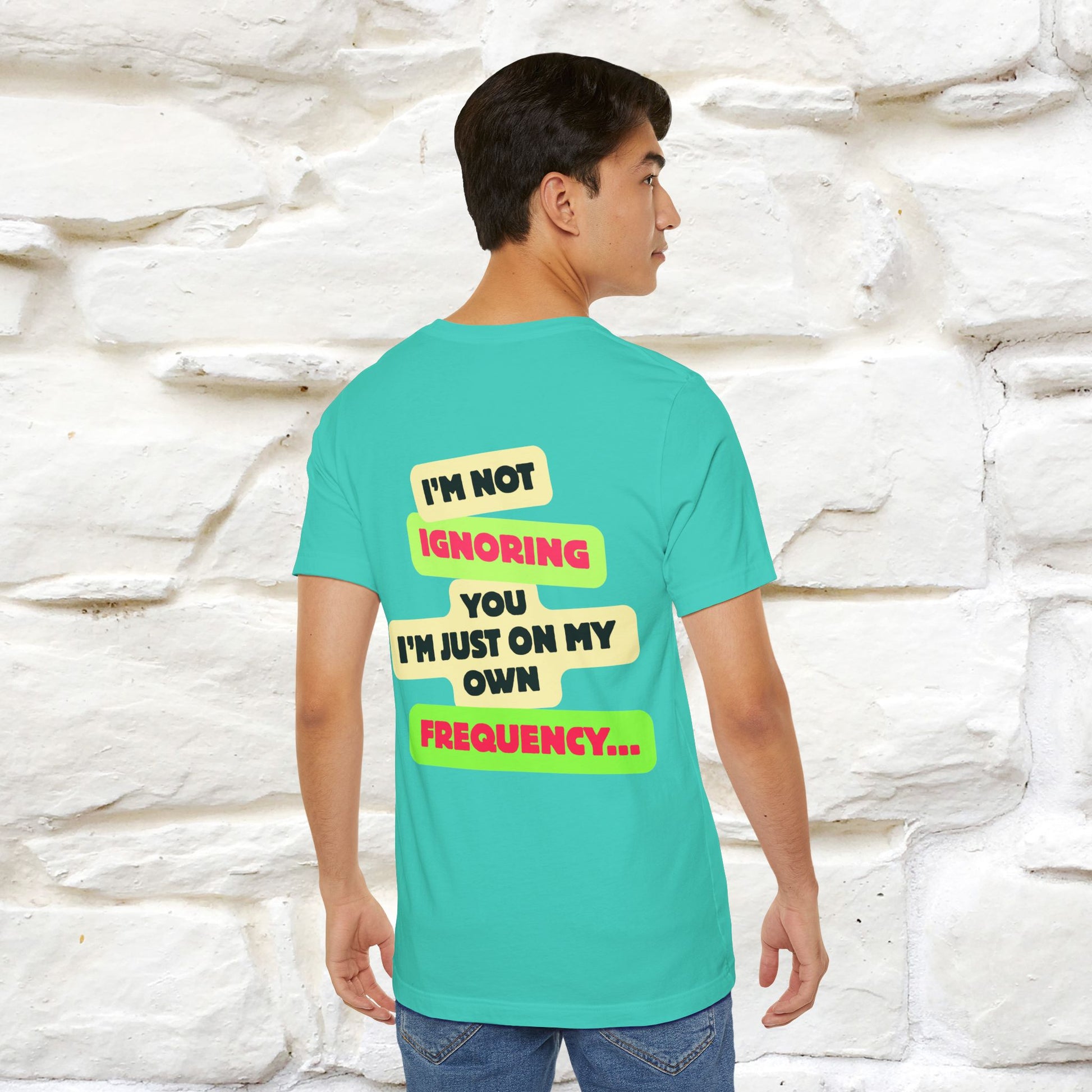 "I'm Not Ignoring You. I'm Just  .. " Cat T-Shirt | Front & Back Design | Nunu&Miao Studio - Nunu&Miao Studio