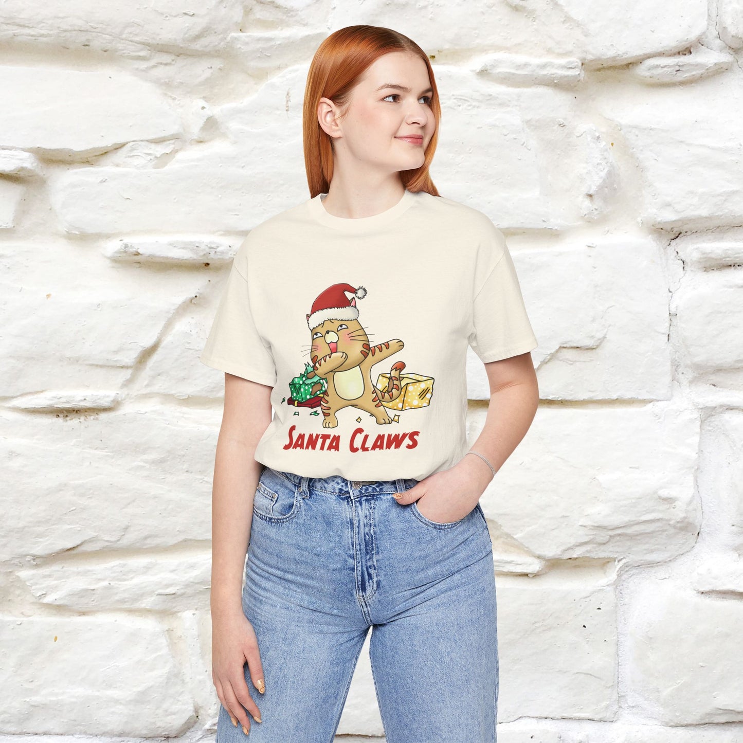 "Santa Claws" |Funny Cat T-Shirt | Nunu&Miao Studio