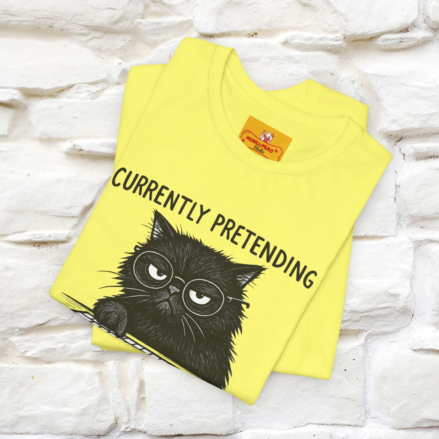"Currently Pretending To Be Productive" |Cat T-Shirt | Nunu&Miao Studio - Nunu&Miao Studio