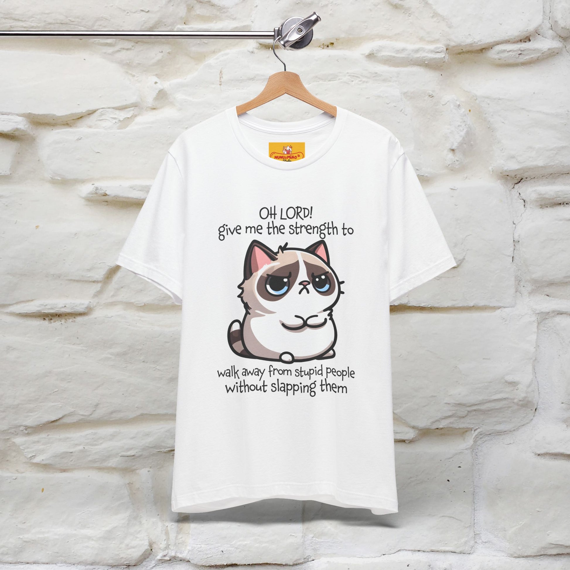''Oh Lord! Give Me Strength to ...'' Cat T-Shirt |  | Nunu&Miao Studio - Nunu&Miao Studio