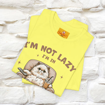 "I'm Not Lazy I'm In Energy-Saving Mode " Cat T-shirt |Nunu&Miao Studio - Nunu&Miao Studio