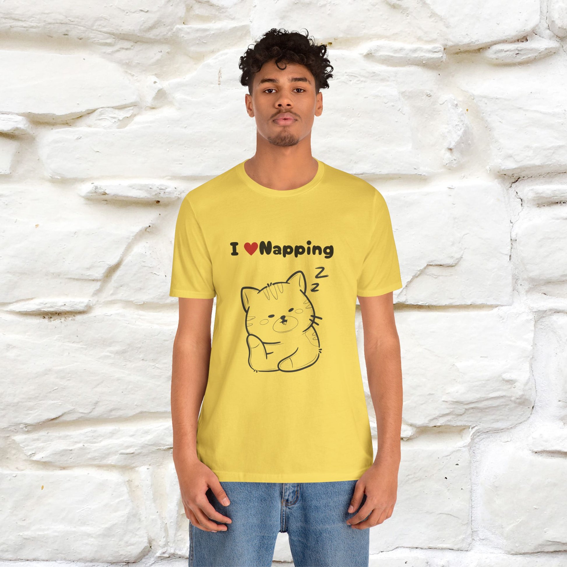 "I Love Napping" Cat T-Shirt | Nunu&Miao Studio - Nunu&Miao Studio