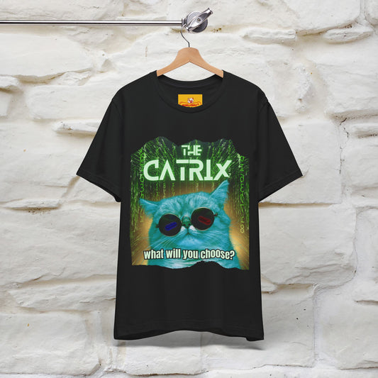 ''The Catrix: What Will You Choose?'' Cat T-Shirt | Nunu&Miao Studio - Nunu&Miao Studio
