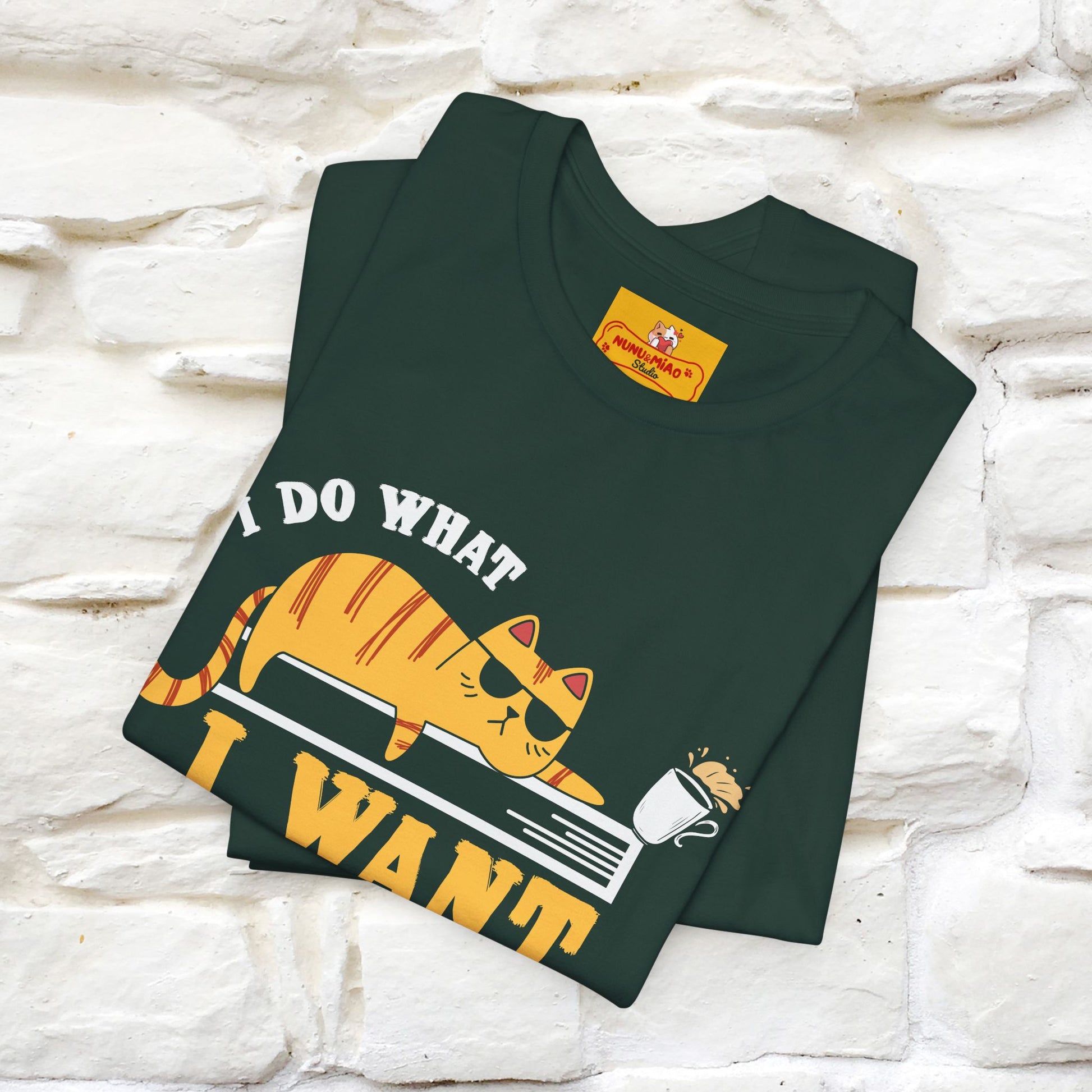 "I Do What I Want" Cat T-Shirt | Nunu & Miao Studio - Nunu&Miao Studio
