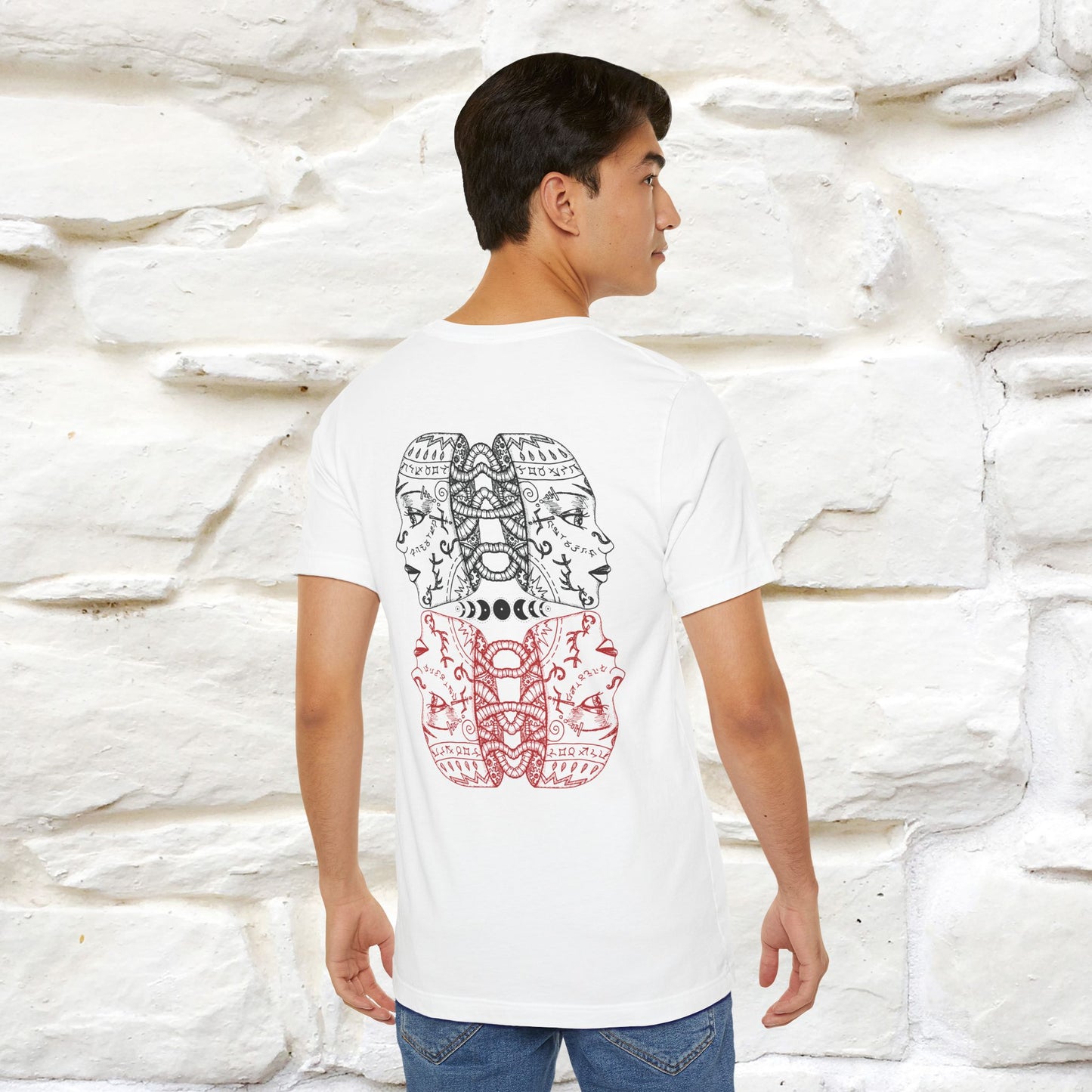 ''Illusion'' Cat T-Shirt Front and Back Design | Nunu&Miao Studio - Nunu&Miao Studio