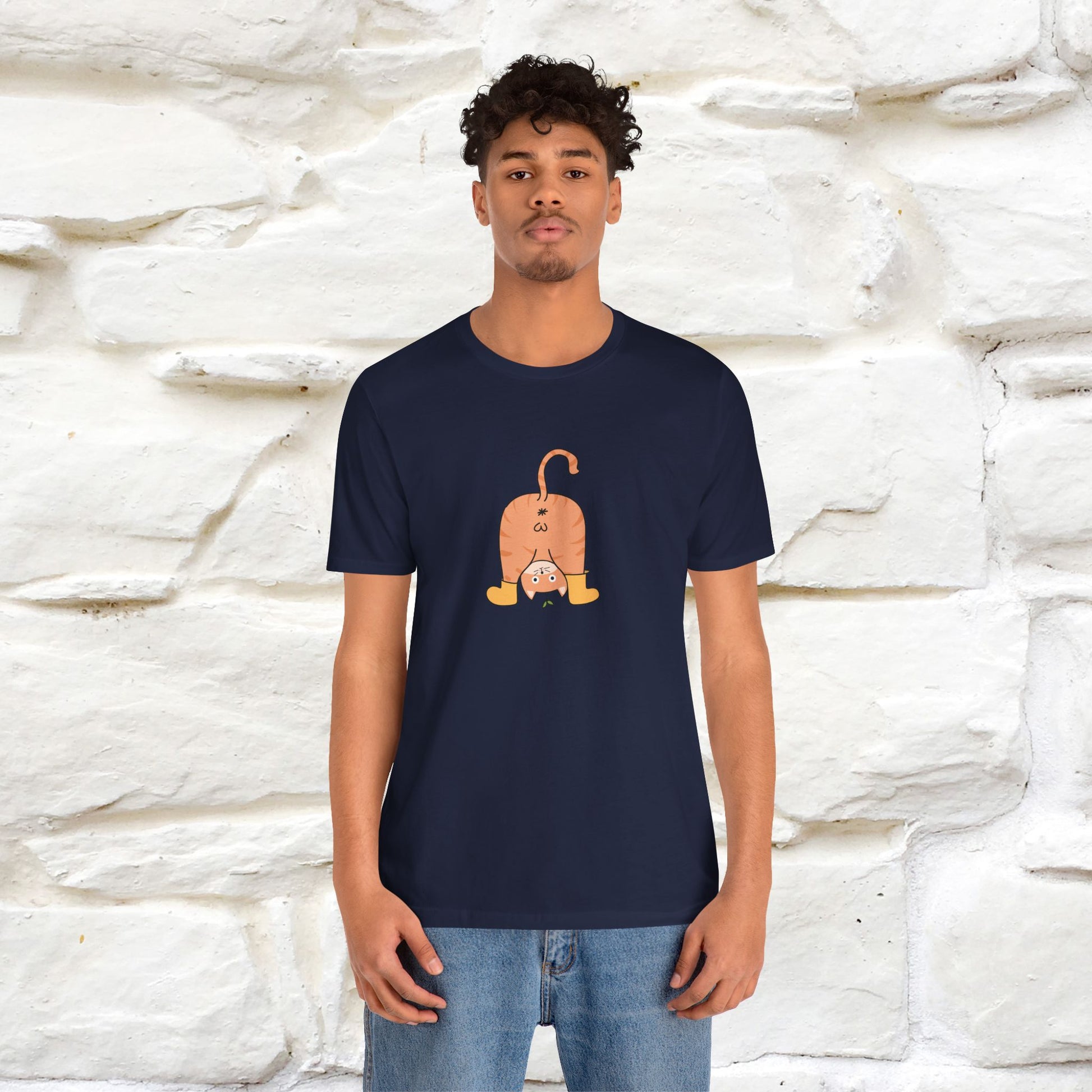 "Sometimes You Need to Look at Life from a Different Perspective" Cat T-Shirt | Front & Back Design | Nunu&Miao Studio - Nunu&Miao Studio