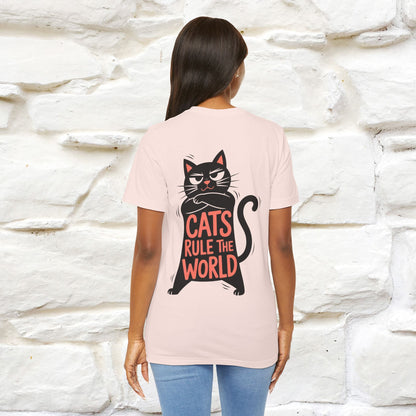 “Cats Rule The World” |Cat T-Shirt | Front & Back Design | Nunu&Miao Studio