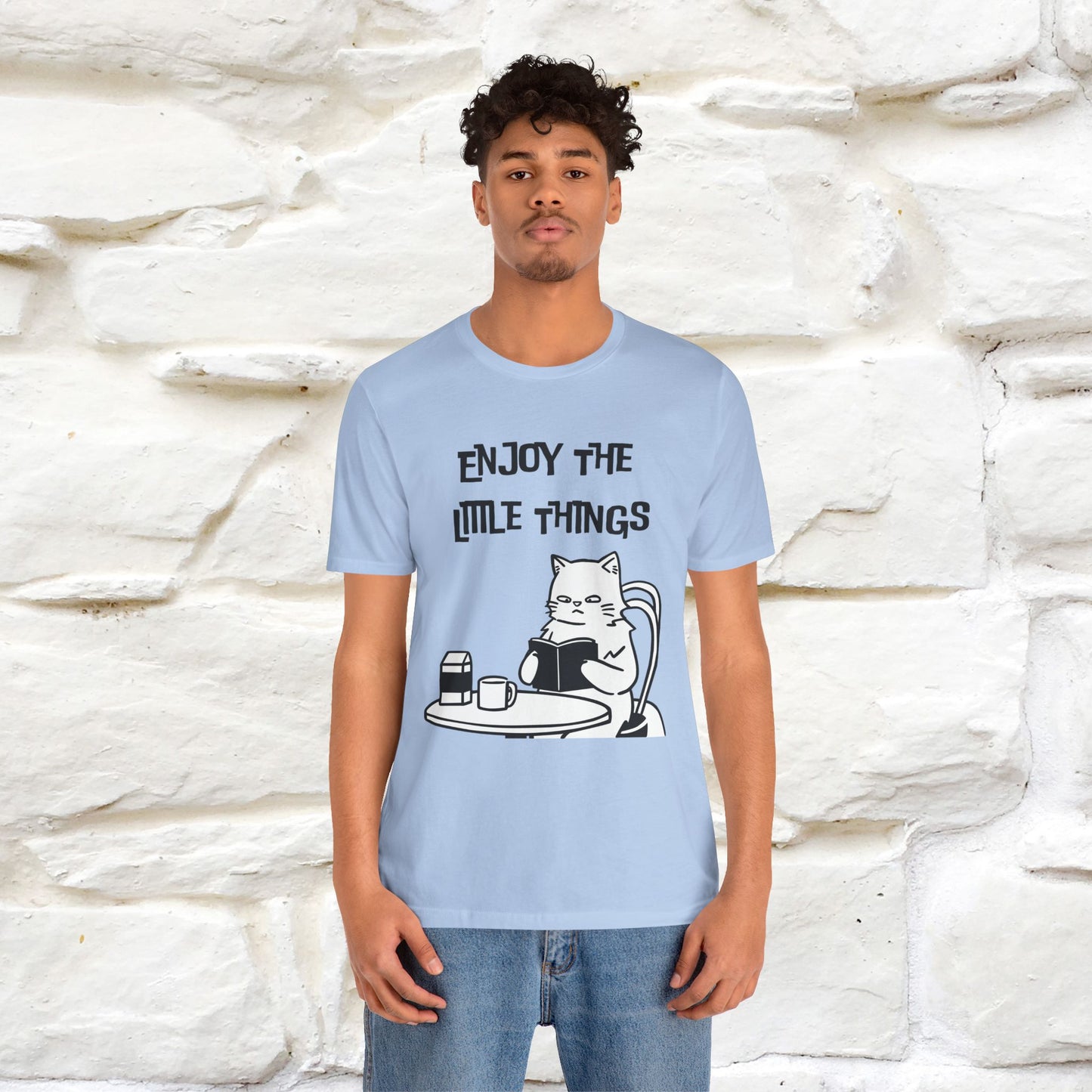 "Enjoy The Little Things." Cat T-Shirt | Nunu&Miao Studio