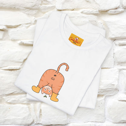 "Sometimes You Need to Look at Life from a Different Perspective" Cat T-Shirt | Front & Back Design | Nunu&Miao Studio