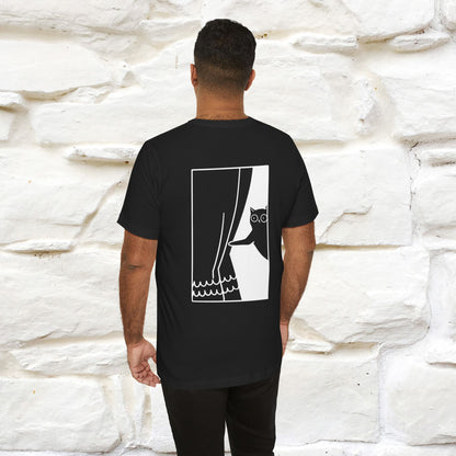 “Don’t trust atoms… they make up everything.” |  Cat T-Shirt | Front & Back Design | Nunu&Miao Studio