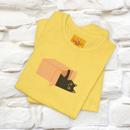 "Think Like There Is No Box" Cat T-Shirt| Front & Back Design | Nunu&Miao Studio - Nunu&Miao Studio
