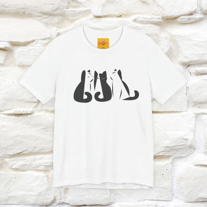 "Black And White'' Cat T-Shirt Front and Back Design | Nunu&Miao Studio - Nunu&Miao Studio