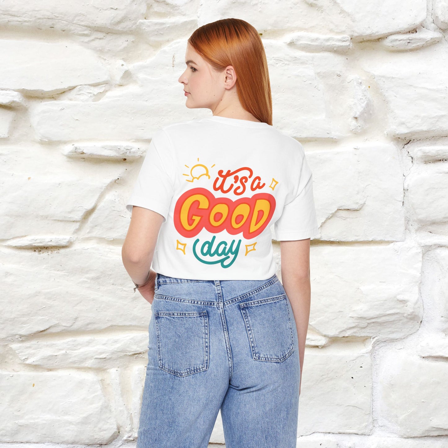""It's A Good Day" Cat T-Shirt| Front & Back Design | Nunu&Miao Studio - Nunu&Miao Studio