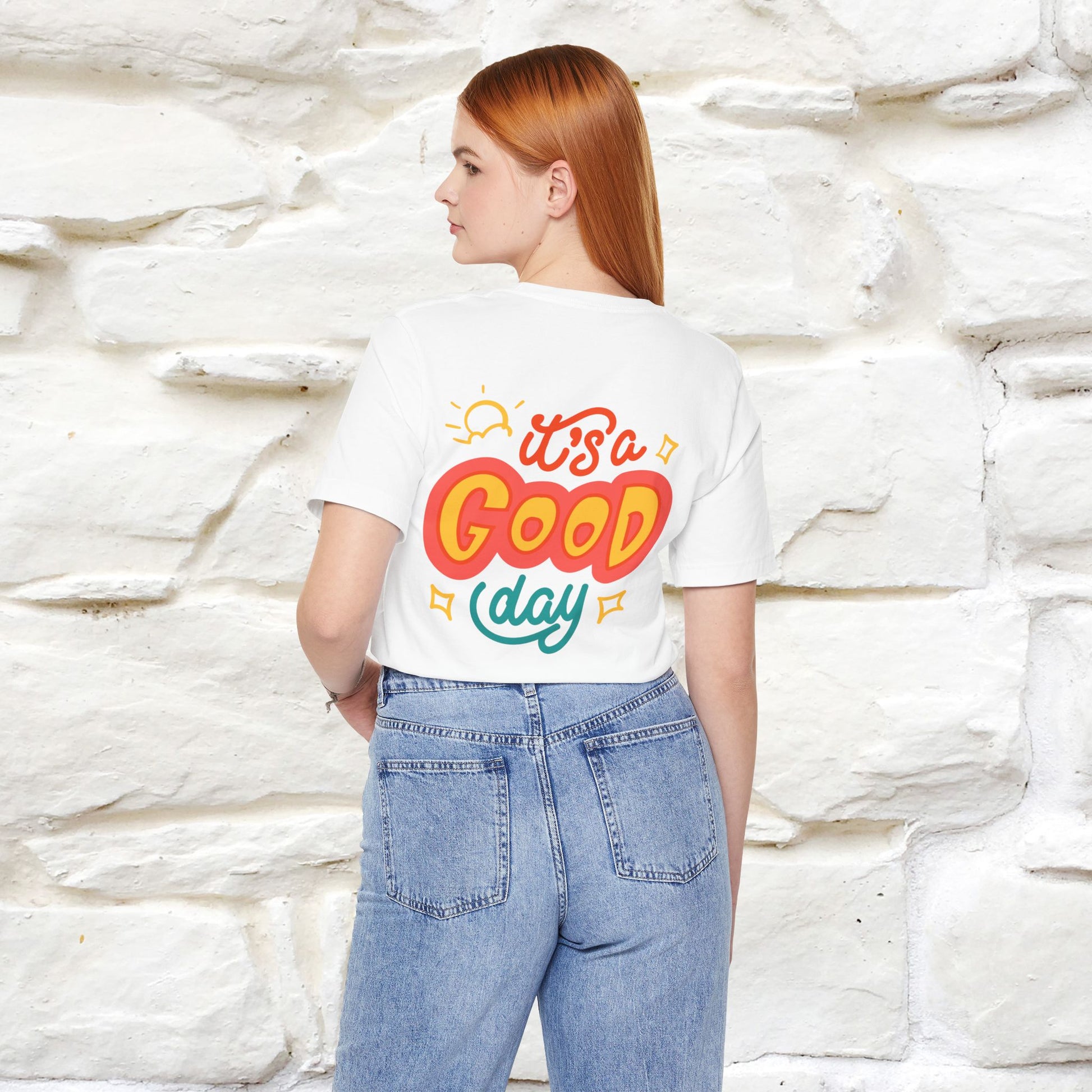 ""It's A Good Day" Cat T-Shirt| Front & Back Design | Nunu&Miao Studio - Nunu&Miao Studio