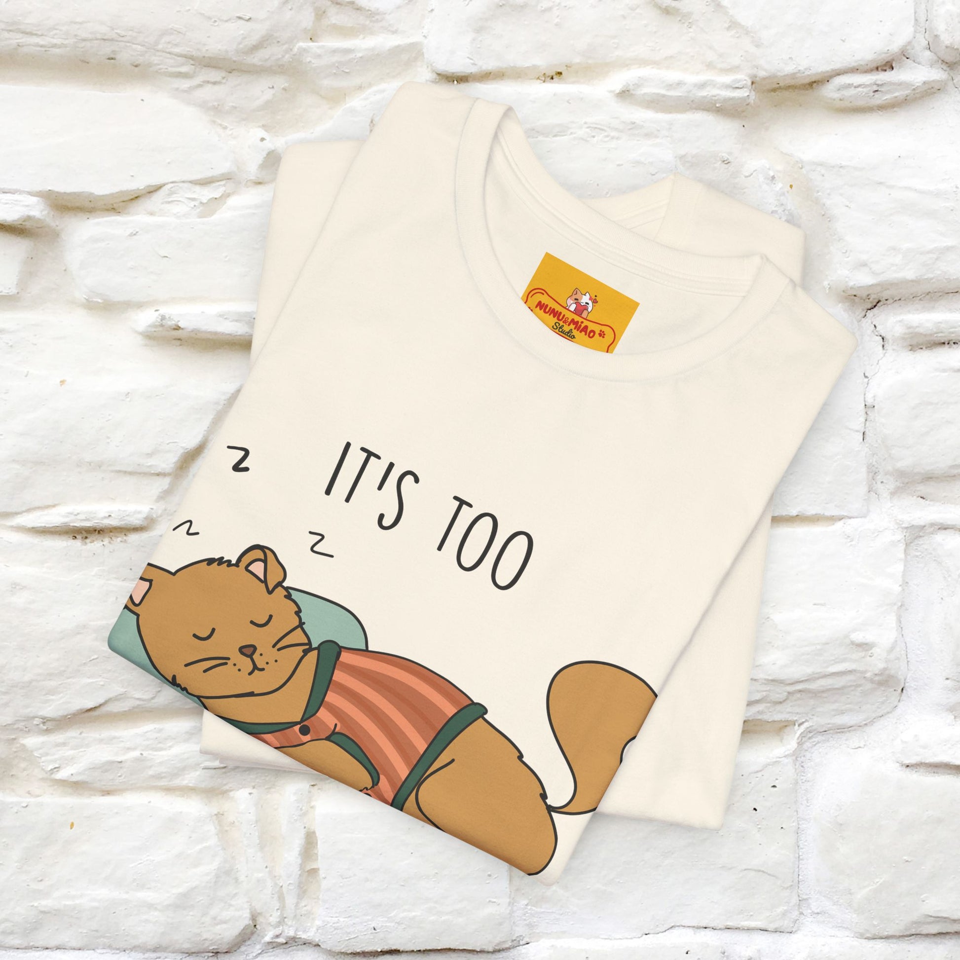 ''It’s Too Peopley Outside'' | Funny Cat T-Shirt | Nunu&Miao Studio - Nunu&Miao Studio