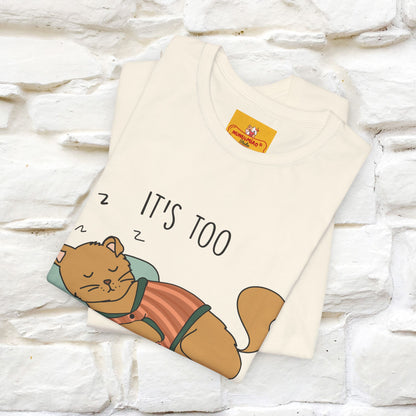 ''It’s Too Peopley Outside'' | Funny Cat T-Shirt | Nunu&Miao Studio - Nunu&Miao Studio