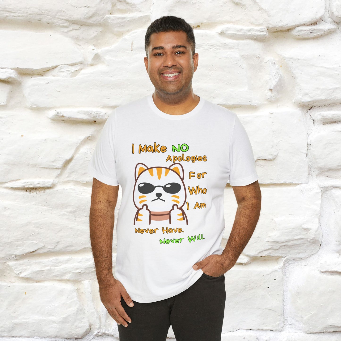 "I Make No Apologies... " |Cat T-Shirt | Nunu&Miao Studio - Nunu&Miao Studio
