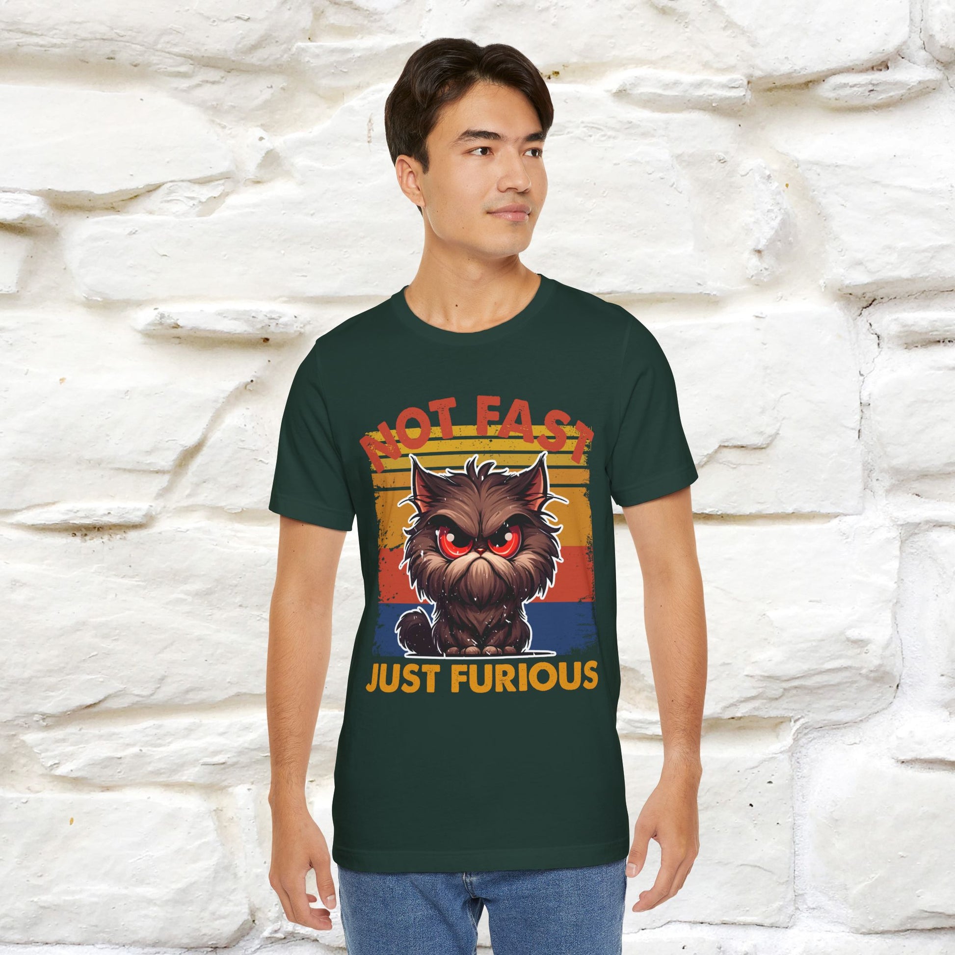 Not Fast, Just Furious |  Sarcastic Cat T-Shirt | Nunu&Miao Studio - Nunu&Miao Studio