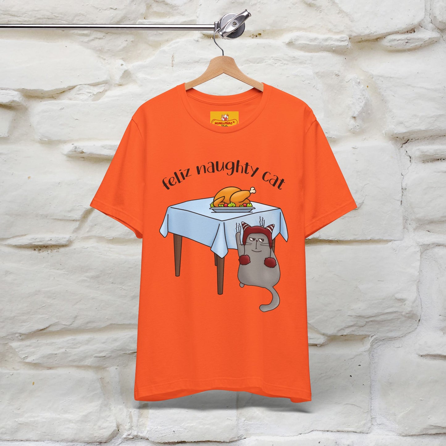 "Feliz Naughty Cat" |Funny Cat T-Shirt | Nunu&Miao Studio