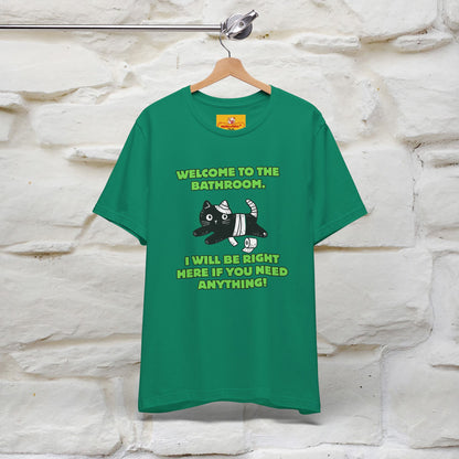 "Welcome To The Bathroom..."Funny  Cat T-shirt |Nunu&Miao Studio - Nunu&Miao Studio