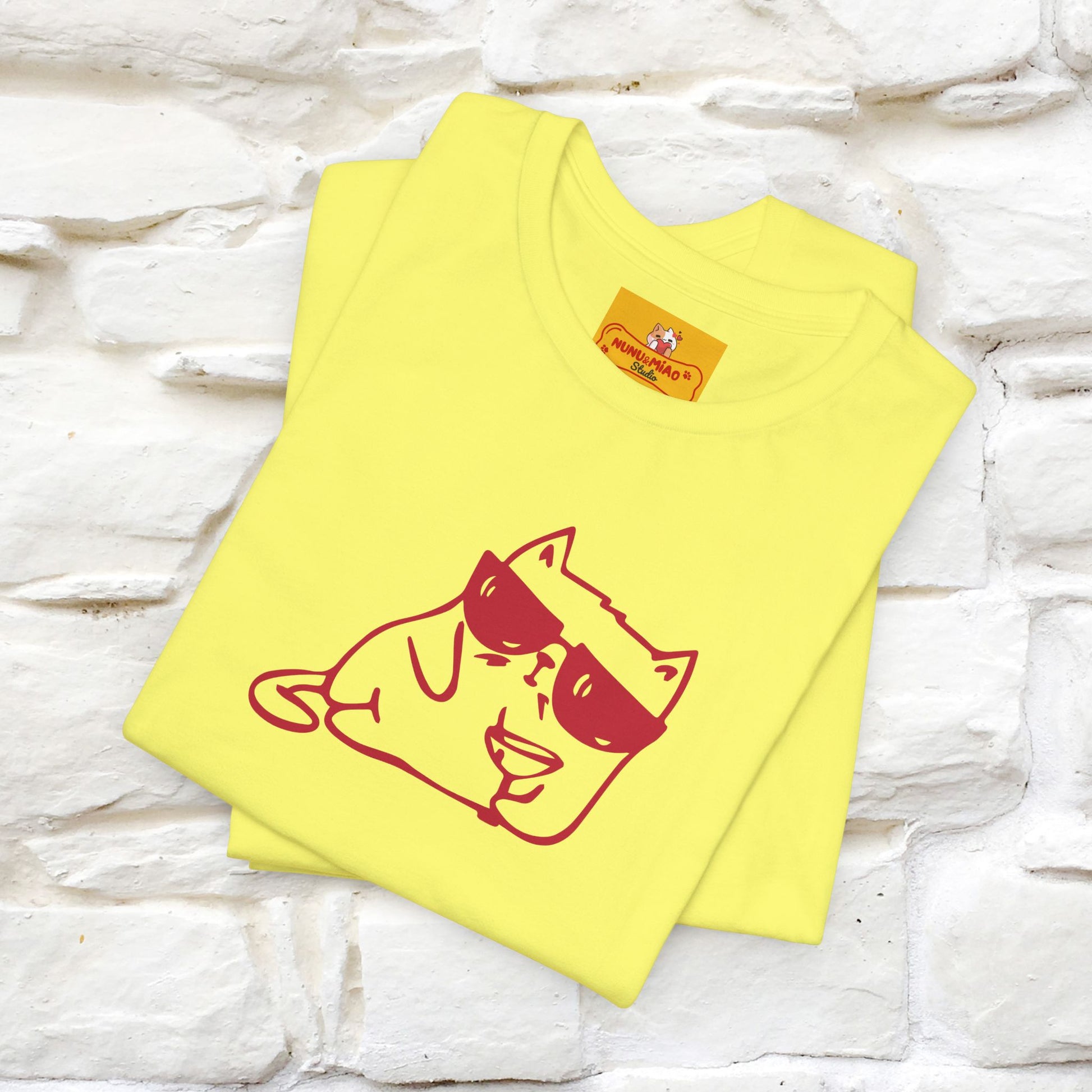 "I’m Happy, Which Often Looks Like Crazy" Cat T-Shirt| Front & Back Design | Nunu&Miao Studio - Nunu&Miao Studio