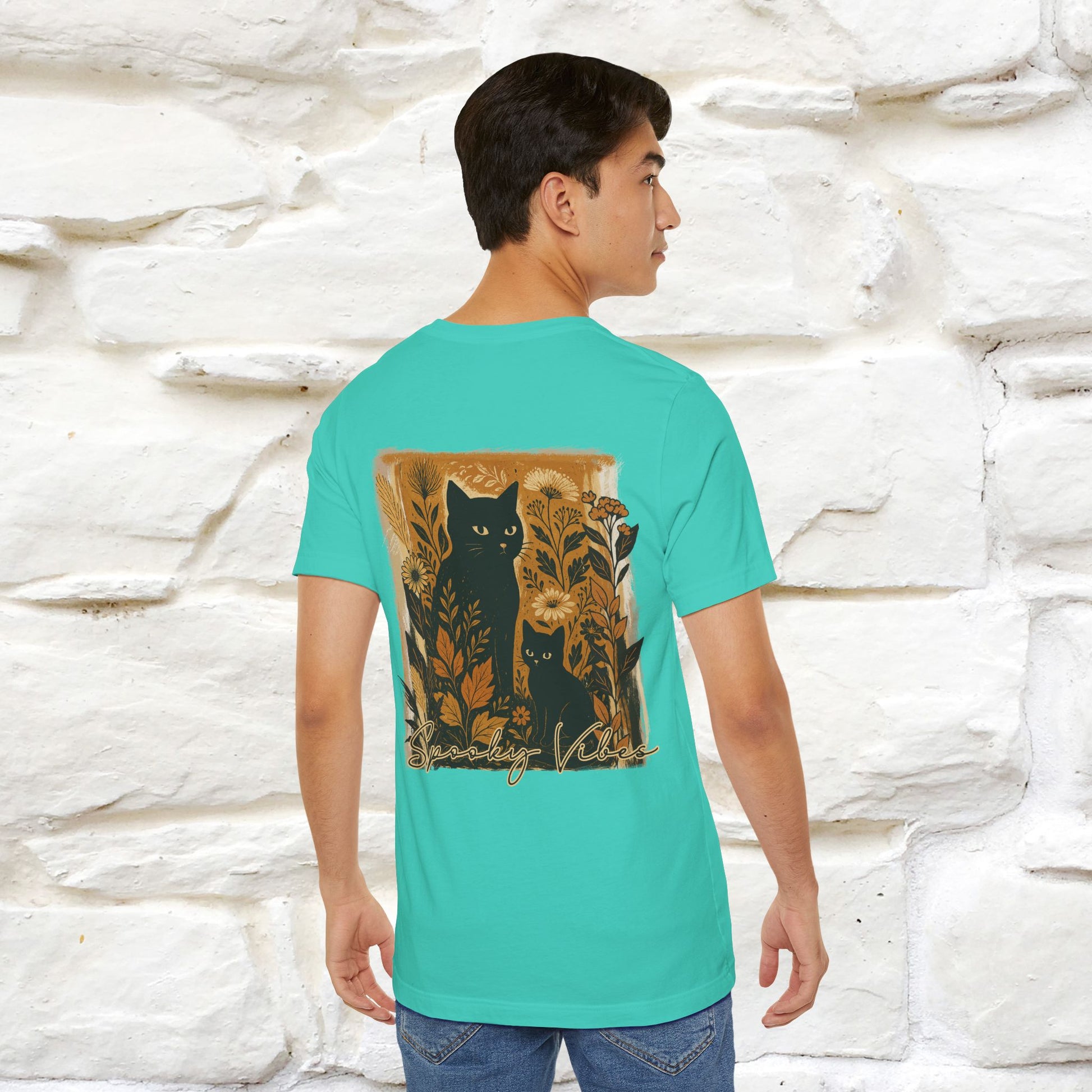 "Spooky Vibes" Cat T-shirt |Nunu&Miao Studio - Nunu&Miao Studio