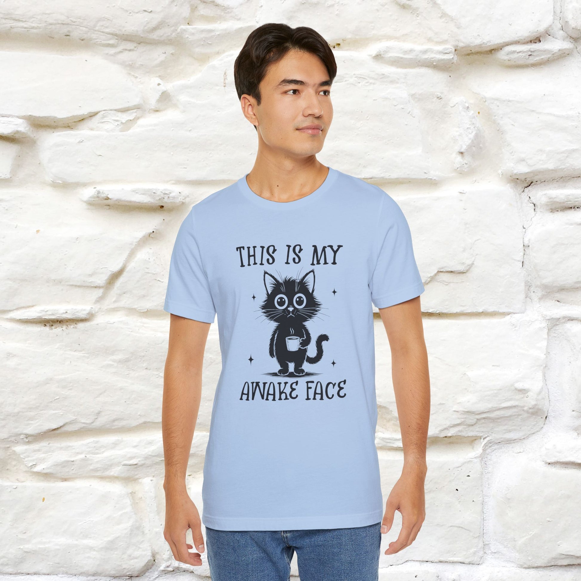 "This is My Awake Face" Cat T-Shirt | Funny Design | Nunu&Miao Studio - Nunu&Miao Studio