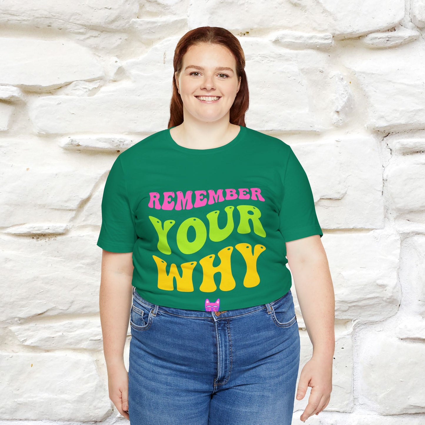 "Remember Your Why" |Cat T-Shirt | Nunu&Miao Studio - Nunu&Miao Studio