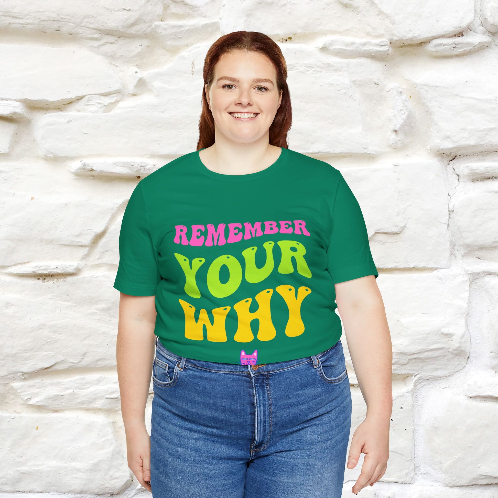 "Remember Your Why" |Cat T-Shirt | Nunu&Miao Studio - Nunu&Miao Studio