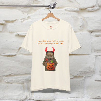 ''Forget The Tricks I am Here For The Treats ...And Maybe A Nap!'' Cat T-shirt for Men and Women  100% Cotton* - Nunu&Miao Studio