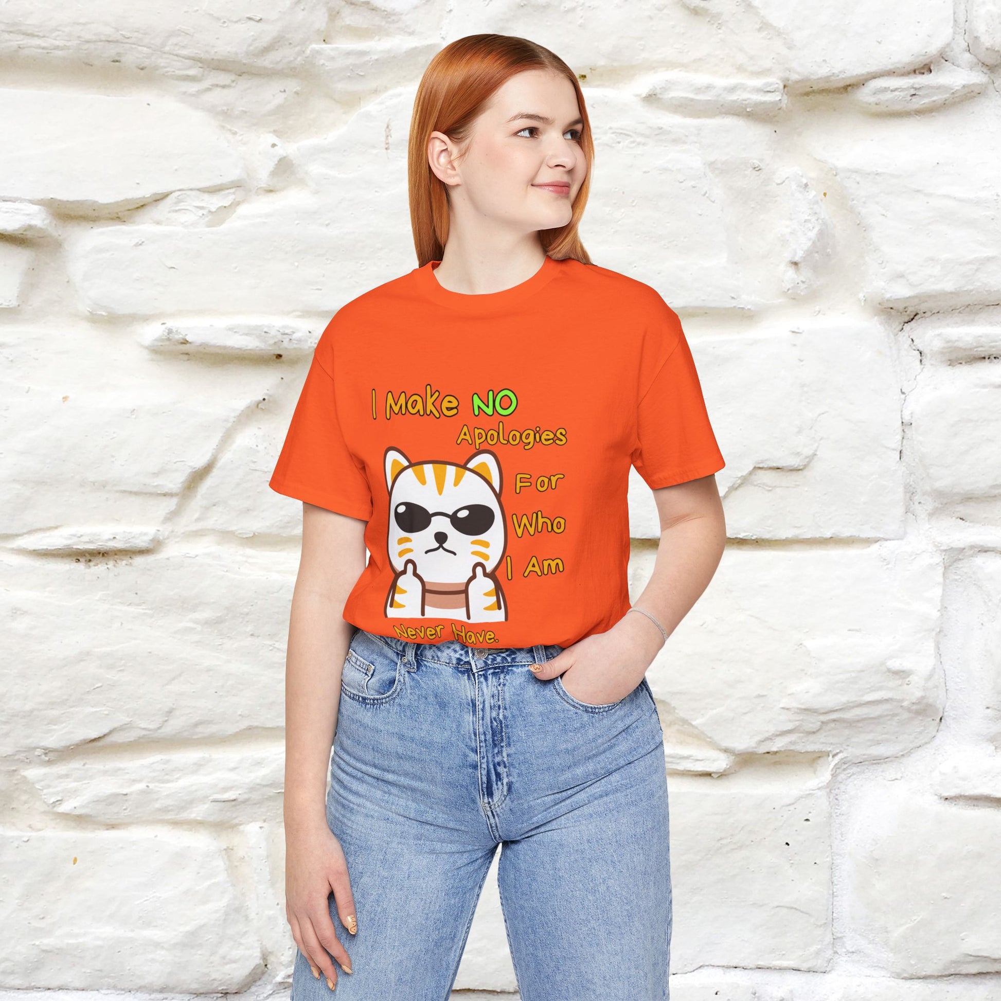 "I Make No Apologies... " |Cat T-Shirt | Nunu&Miao Studio - Nunu&Miao Studio