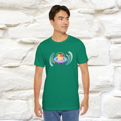 "Stay Positive'' Cat T-Shirt | Front & Back Design | Nunu&Miao Studio - Nunu&Miao Studio