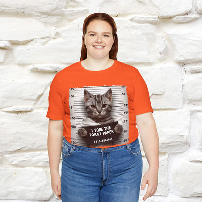 ''I Tore The Toilet Paper'' | Funny Cat T-Shirt | Nunu&Miao Studio - Nunu&Miao Studio