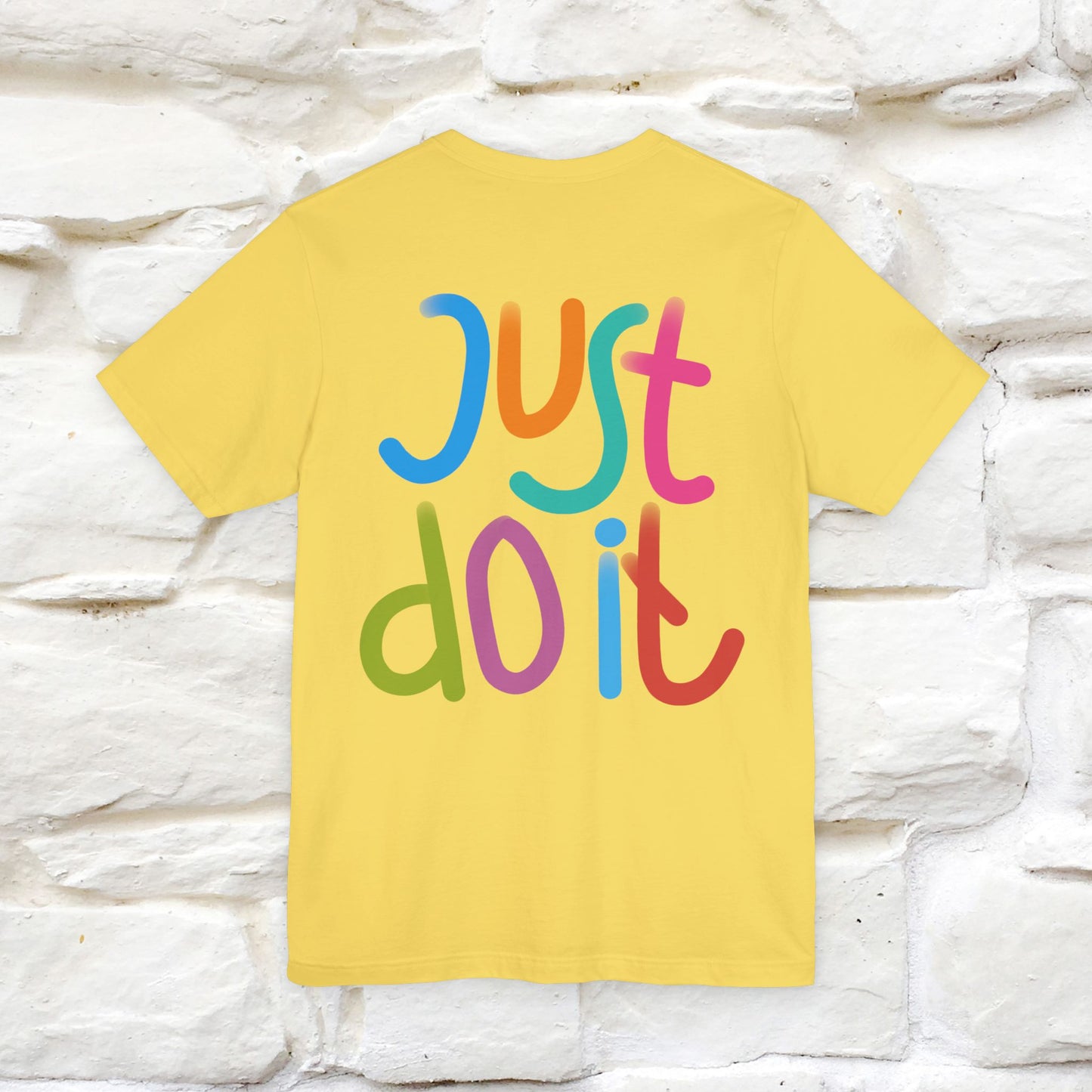 "Yes, Just Do It" Cat T-Shirt| Front & Back Design | Nunu&Miao Studio - Nunu&Miao Studio