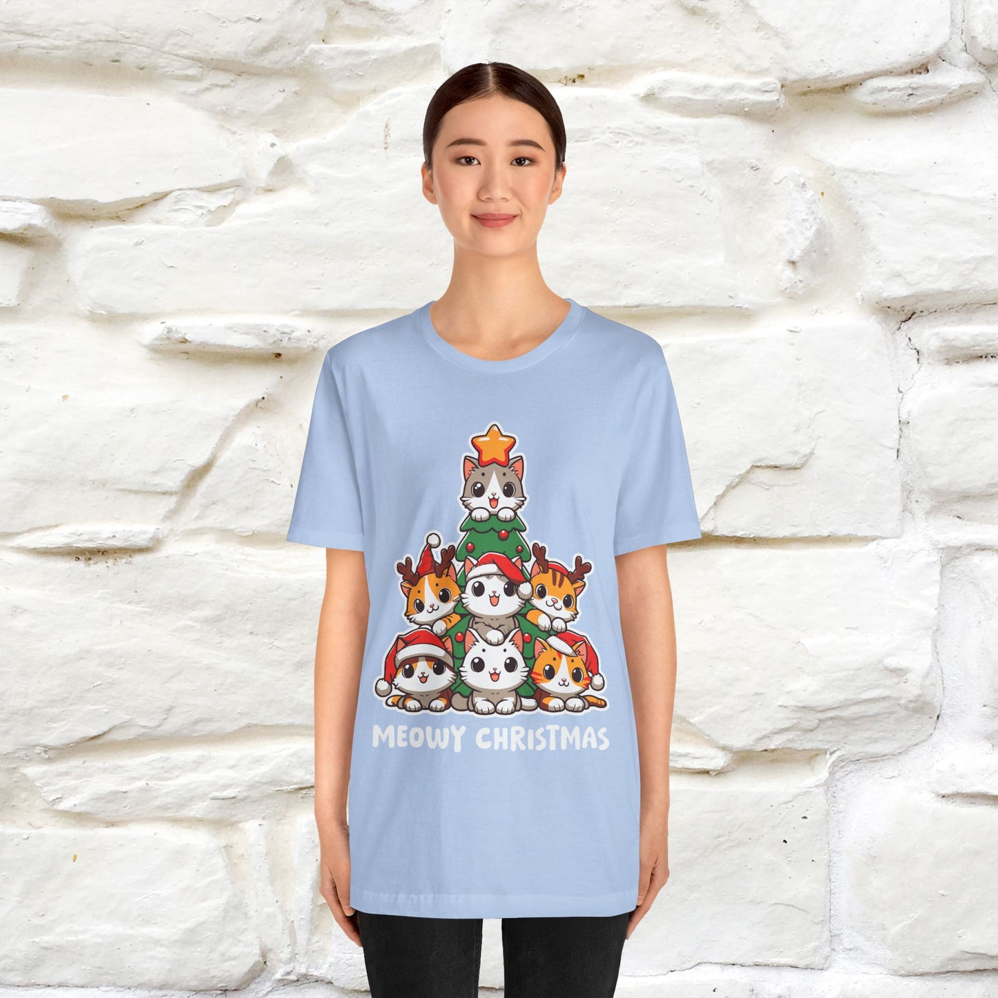 “Meowy Christmas” | Cat T-Shirt | Nunu&Miao Studio