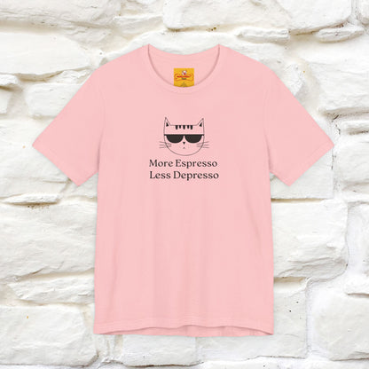 "More Espresso Less Depresso" |Cat T-Shirt | Nunu&Miao Studio - Nunu&Miao Studio