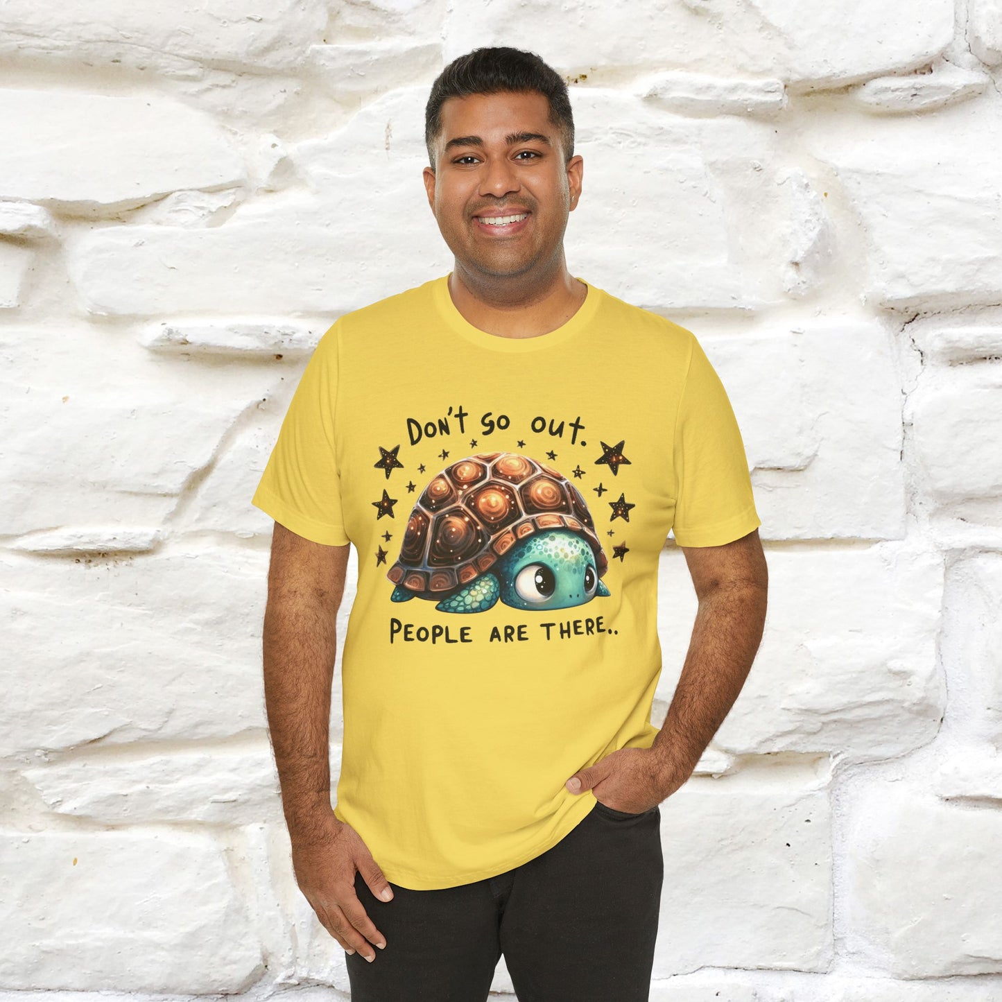 "Don't Go Out ..People Are There." |Funny T-Shirt | Nunu&Miao Studio - Nunu&Miao Studio