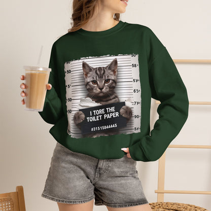 "I Tore The Toilet Paper.'' |Cat Sweatshirt | Nunu&Miao Studio
