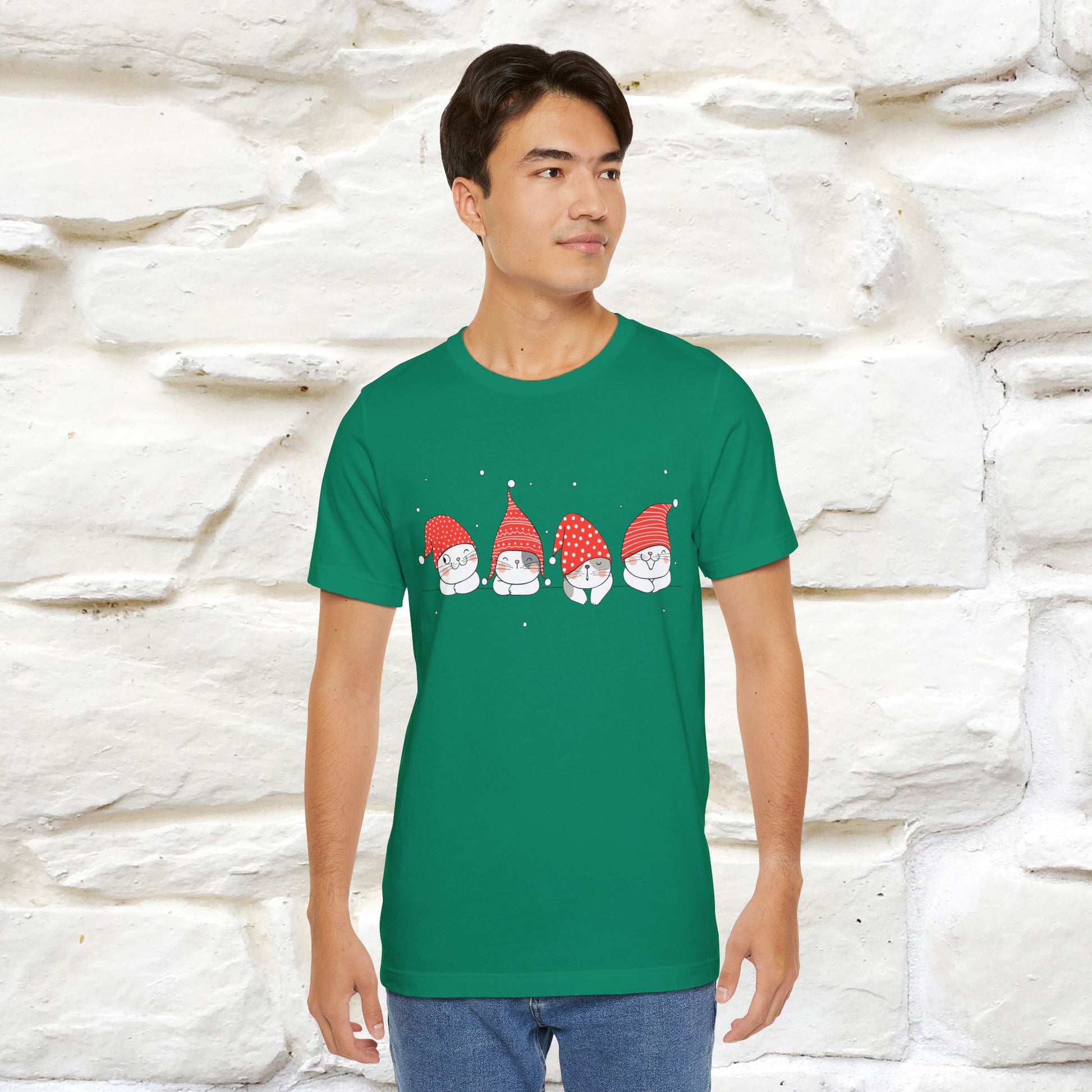 ''Christmas Cute'' |Cats T-shirt | Nunu&Miao Studio - Nunu&Miao Studio