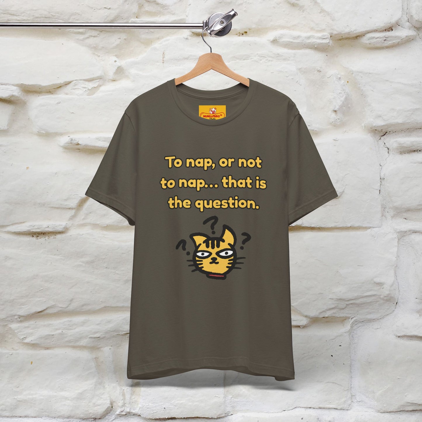 “To nap, or not to nap… that is the question.''| Funny T-Shirt | Nunu&Miao Studio