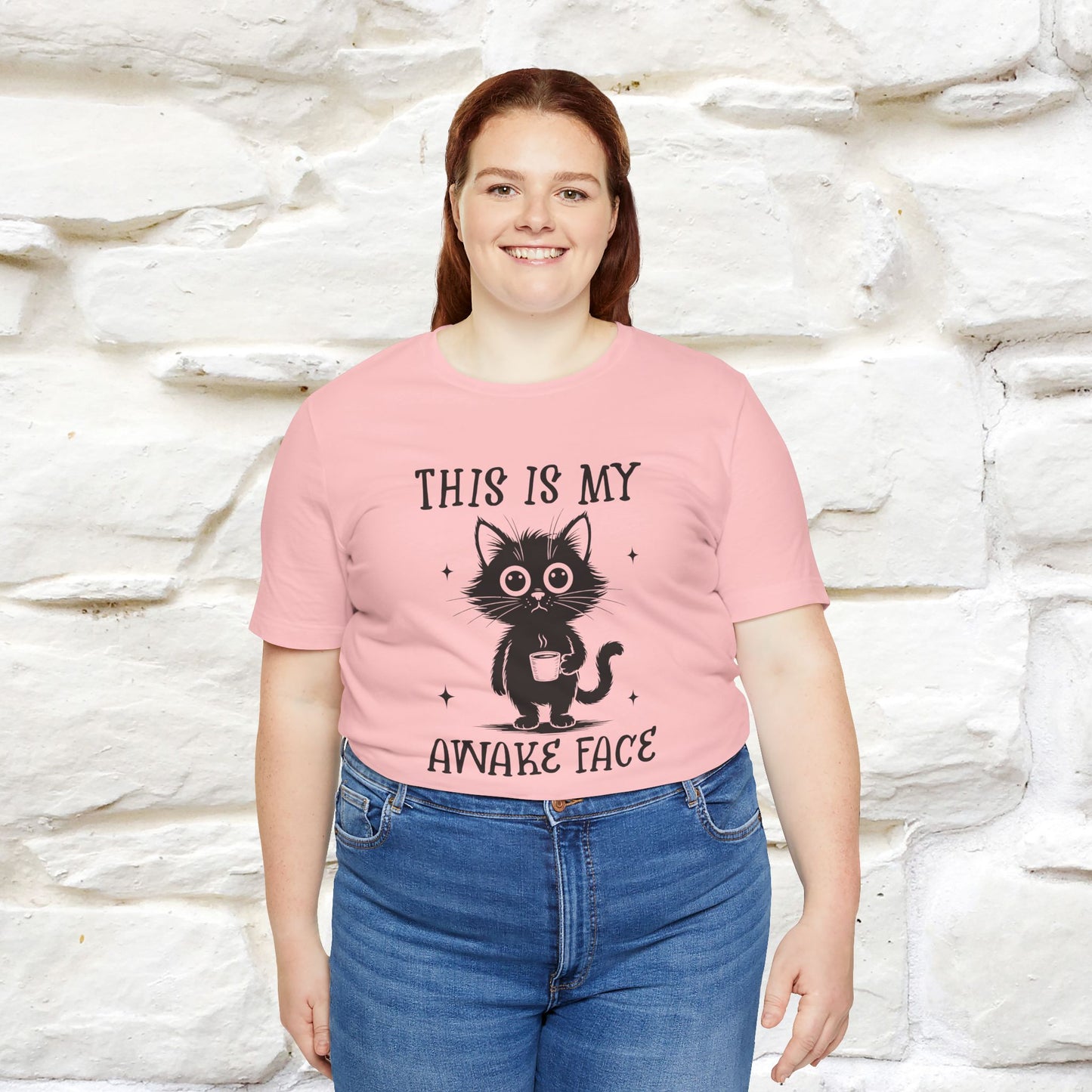 "This is My Awake Face" Cat T-Shirt | Funny Design | Nunu&Miao Studio - Nunu&Miao Studio