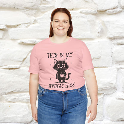 "This is My Awake Face" Cat T-Shirt | Funny Design | Nunu&Miao Studio - Nunu&Miao Studio