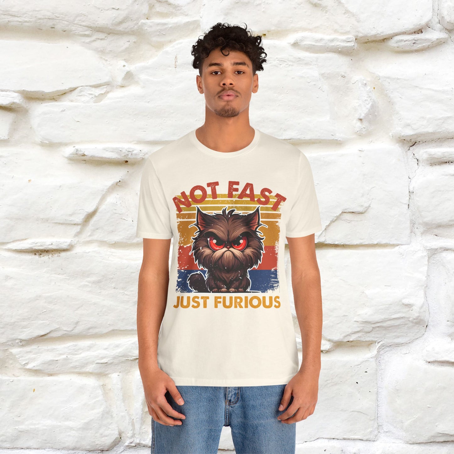 Not Fast, Just Furious |  Sarcastic Cat T-Shirt | Nunu&Miao Studio - Nunu&Miao Studio