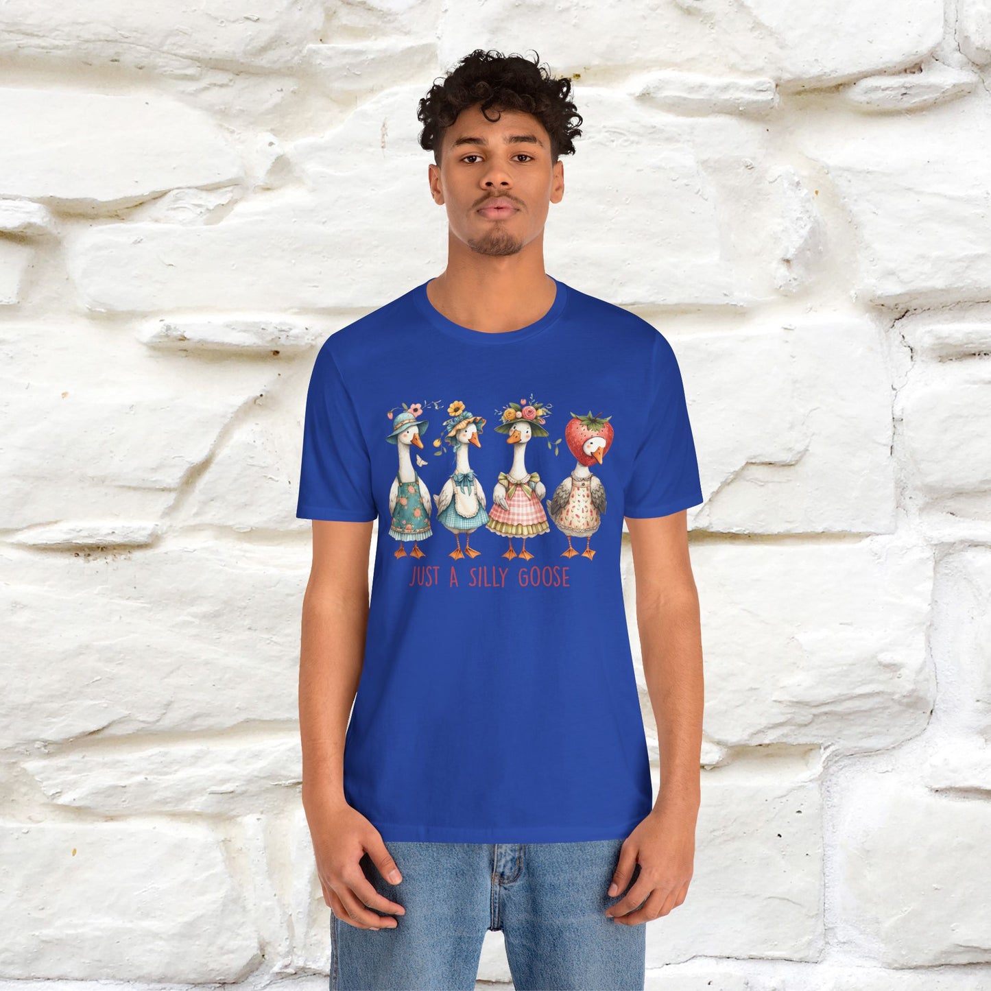 "Just A Silly Goose" Cute T-shirt |Nunu&Miao Studio - Nunu&Miao Studio