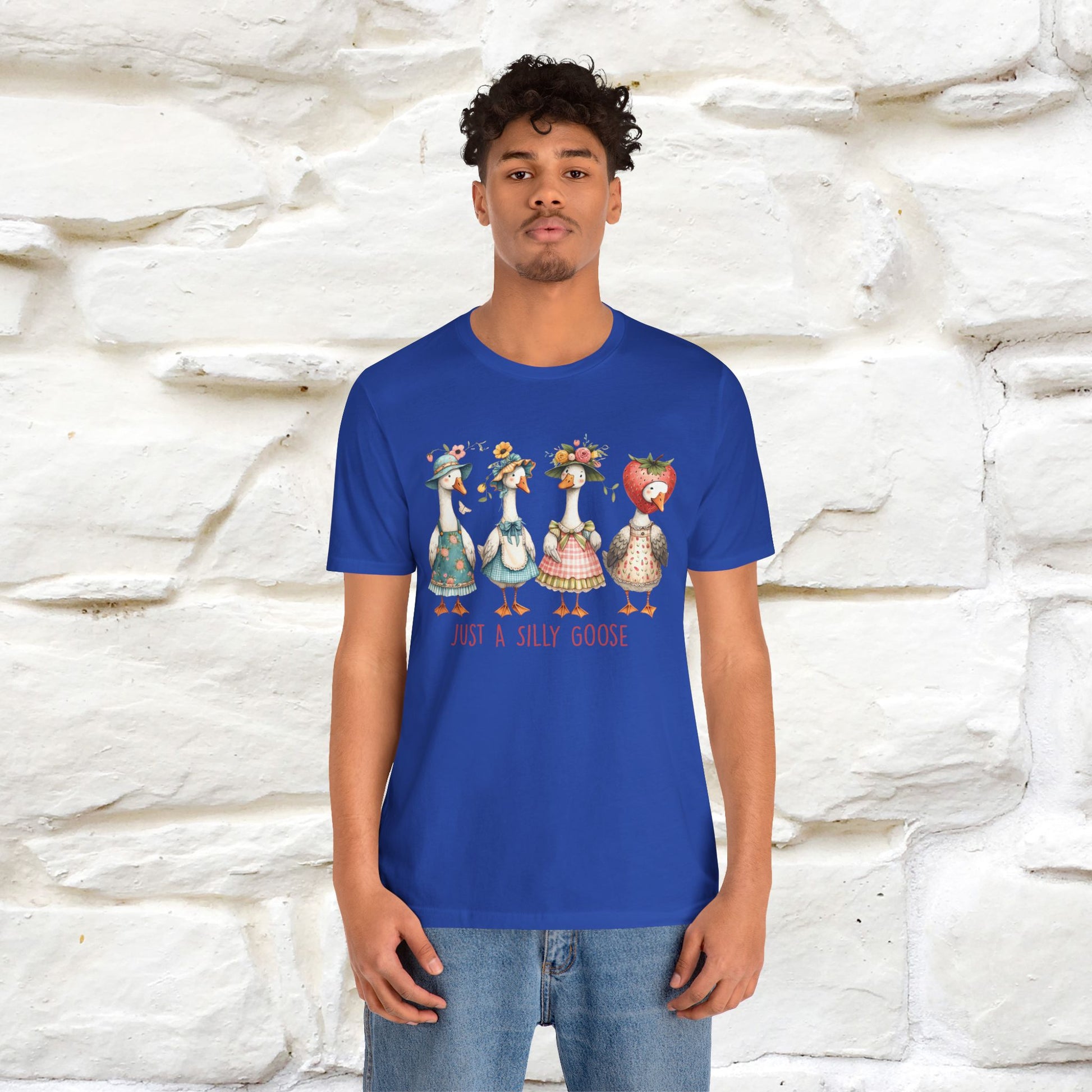 "Just A Silly Goose" Cute T-shirt |Nunu&Miao Studio - Nunu&Miao Studio