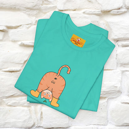 "Sometimes You Need to Look at Life from a Different Perspective" Cat T-Shirt | Front & Back Design | Nunu&Miao Studio - Nunu&Miao Studio