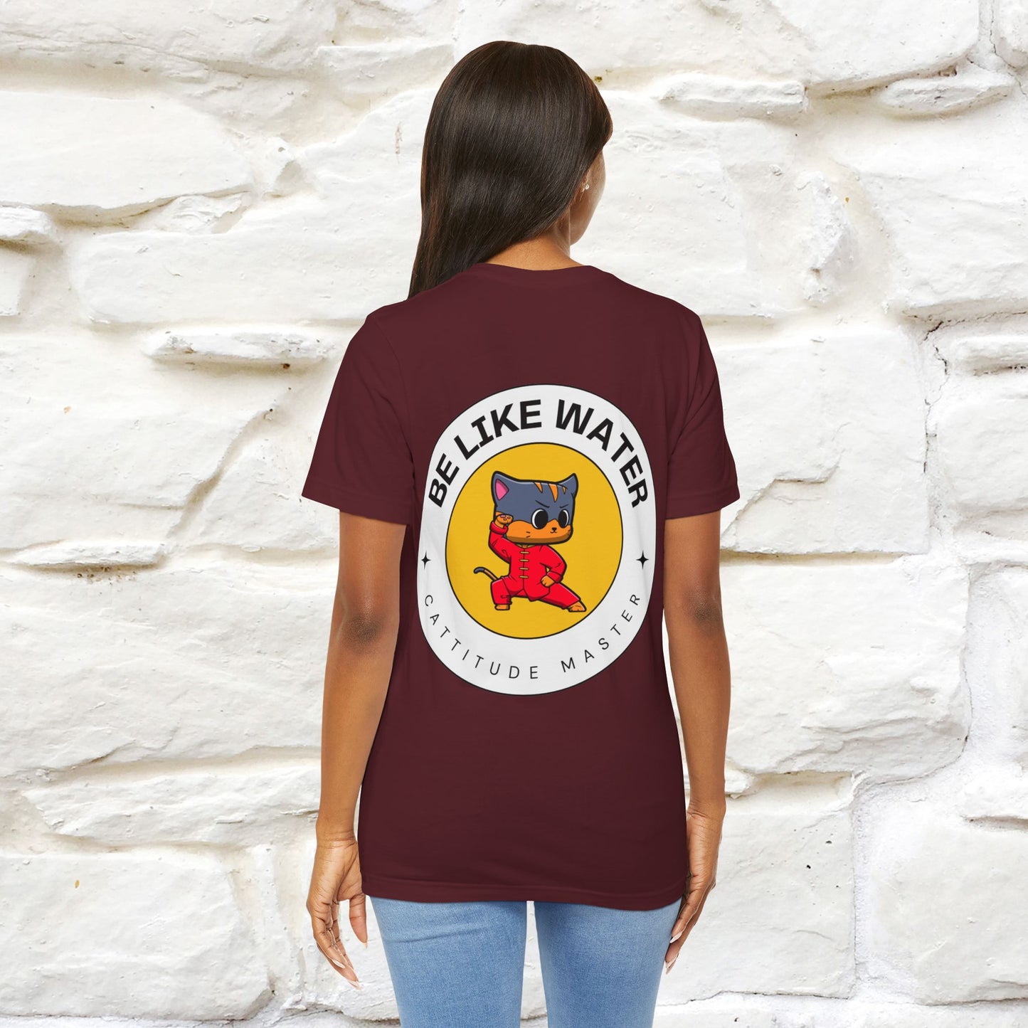 "Be Like Water: Cattitude Master | Cat T-Shirt |Nunu&Miao Studio - Nunu&Miao Studio