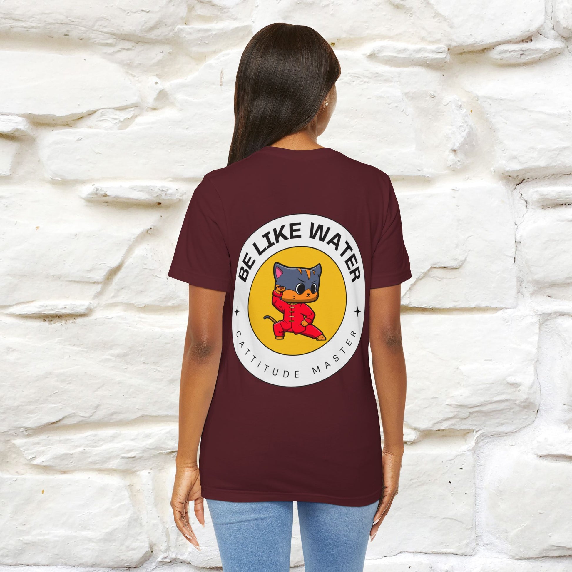 "Be Like Water: Cattitude Master | Cat T-Shirt |Nunu&Miao Studio - Nunu&Miao Studio