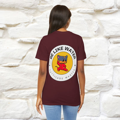 "Be Like Water: Cattitude Master | Cat T-Shirt |Nunu&Miao Studio - Nunu&Miao Studio